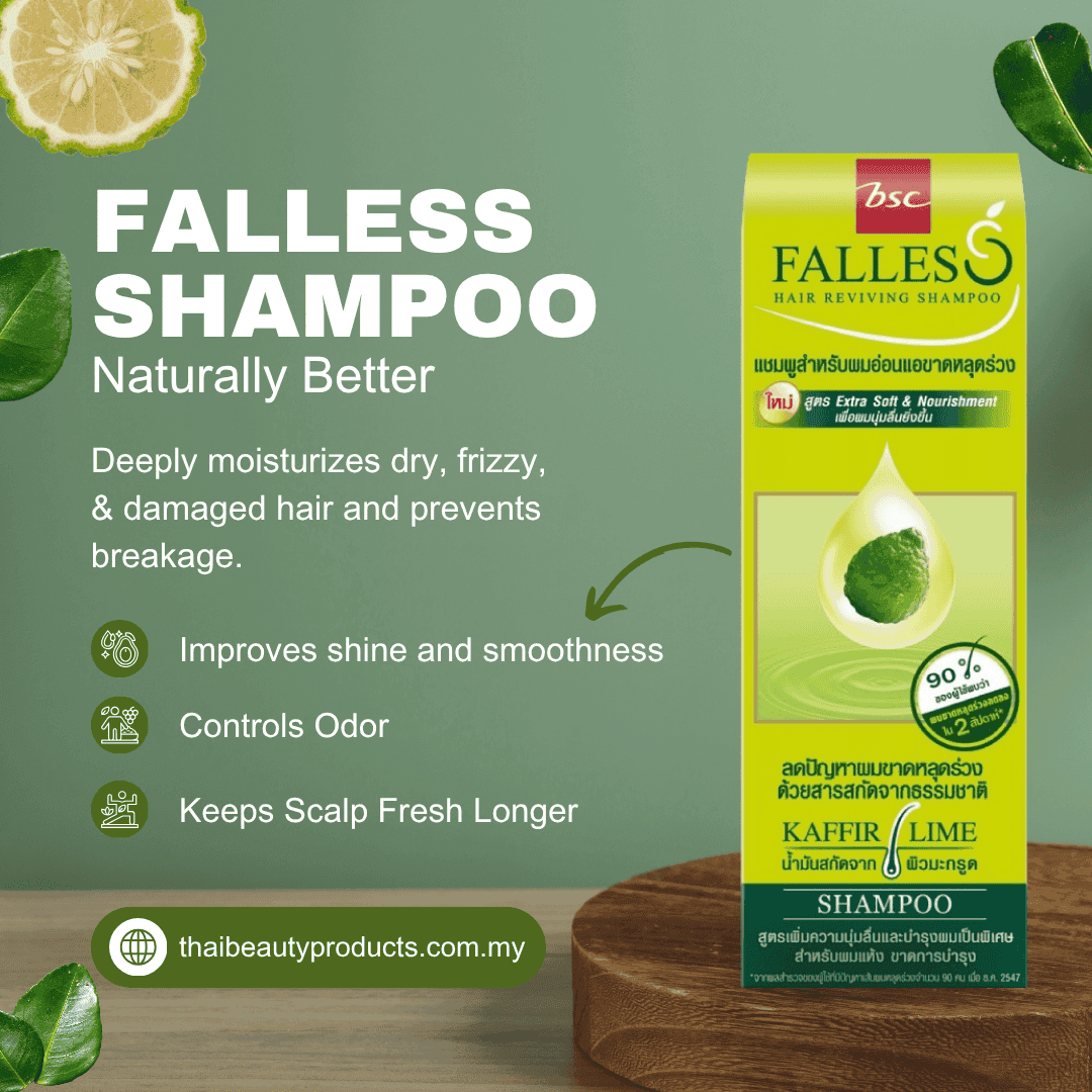 Falless Extra Soft Shampoo 180ml – Deep Nourish for Dry & Damaged Hair | 泰国柔顺滋养洗发水 | Syampu Melembut Rambut Kering & Rosak - Image 4
