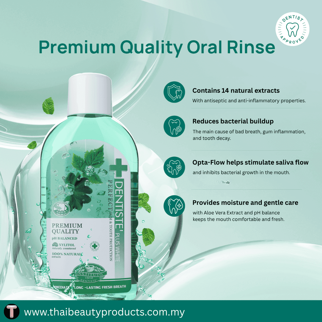 Dentiste fresh breath mouthwash bottle