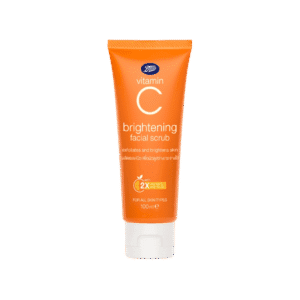 Boots Vitamin C Brightening Facial Scrub 100ml front packaging