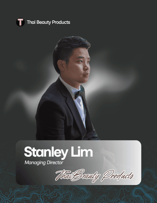 Portrait of Thai Beauty Products Malaysia founder Stanley Lim – representing authentic Thai skincare and beauty passion.
